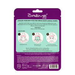 The Crème Shop kitten sheet mask with vitamin C brightening potential