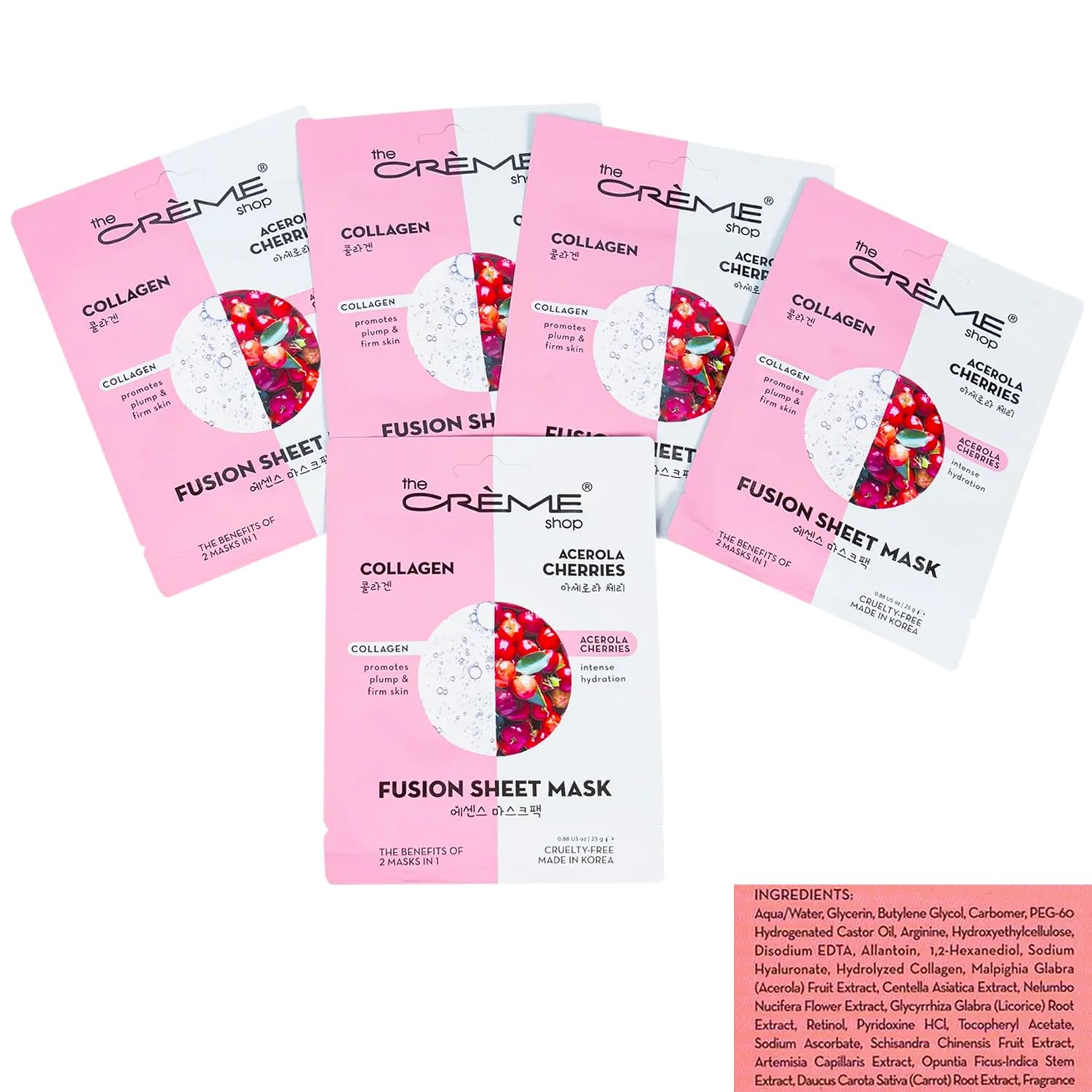 The Crème Shop collagen gel eye masks for refreshed eyes
