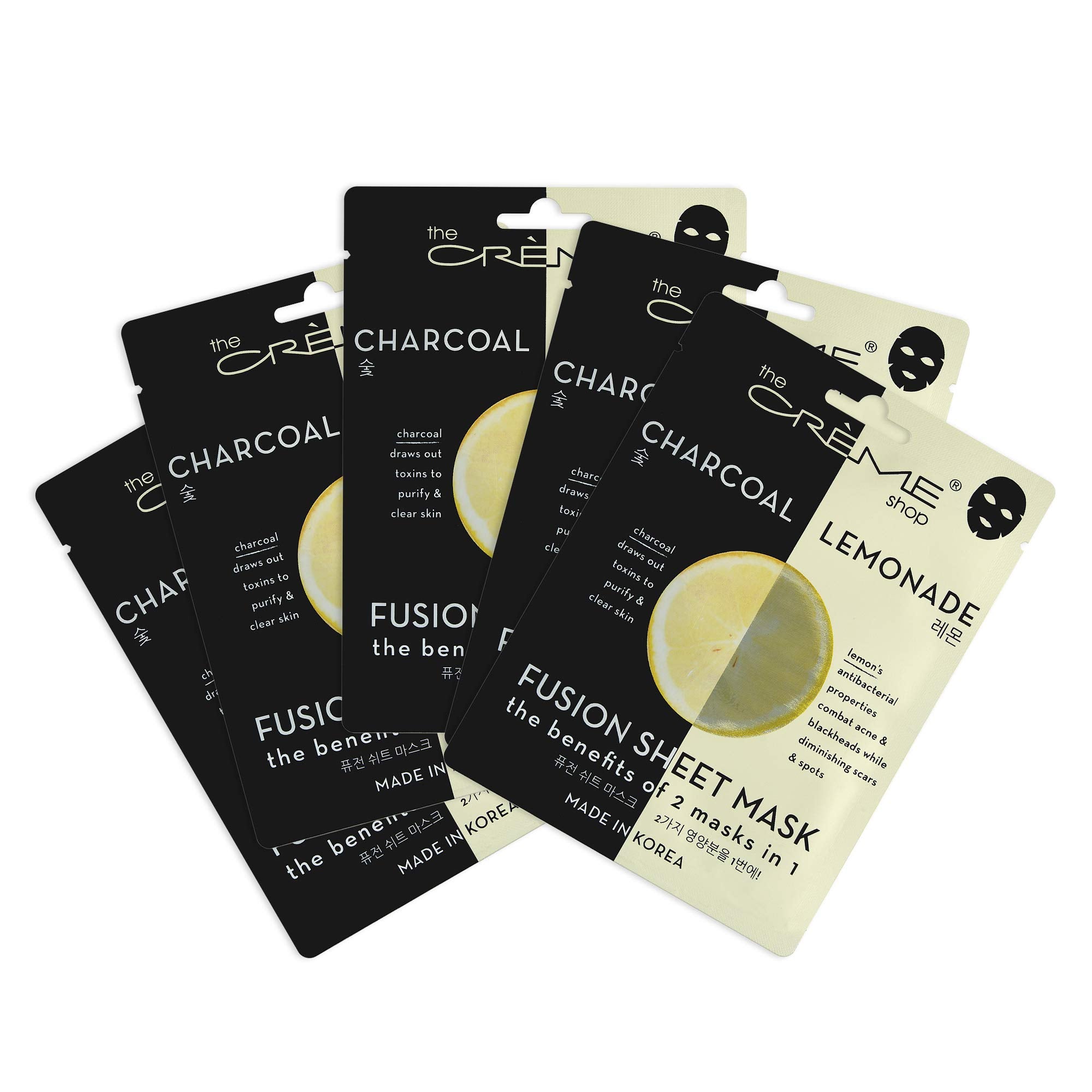 The Crème Shop Fusion Face Mask with hyaluronic acid hydrates for a dewy complexion.
