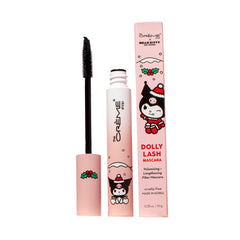 The Crème Shop Hello Kitty Dolly Lash Mascara tube shows a volumizing formula for dramatic lashes.
