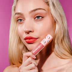 Lip oil strawberry applicator from The Crème Shop for smooth, nourished lips