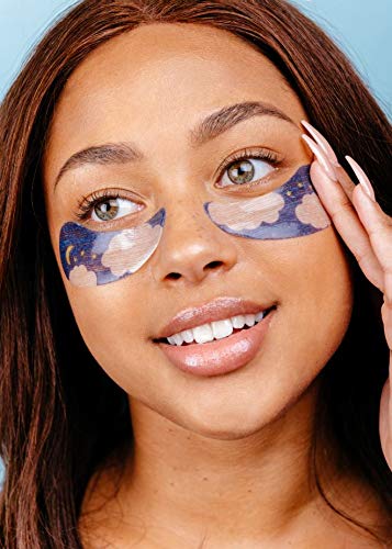 The Crème Shop Hydrogel Under Eye Patches texture close-up highlights silky surface and cooling feel.