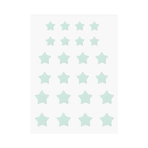 The Crème Shop star shape patches closeup showing absorbed impurities in hydrocolloid.