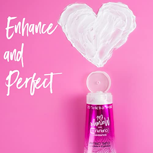 Close-up of Enhance & Perfect Curl Cream texture for a creamy feel