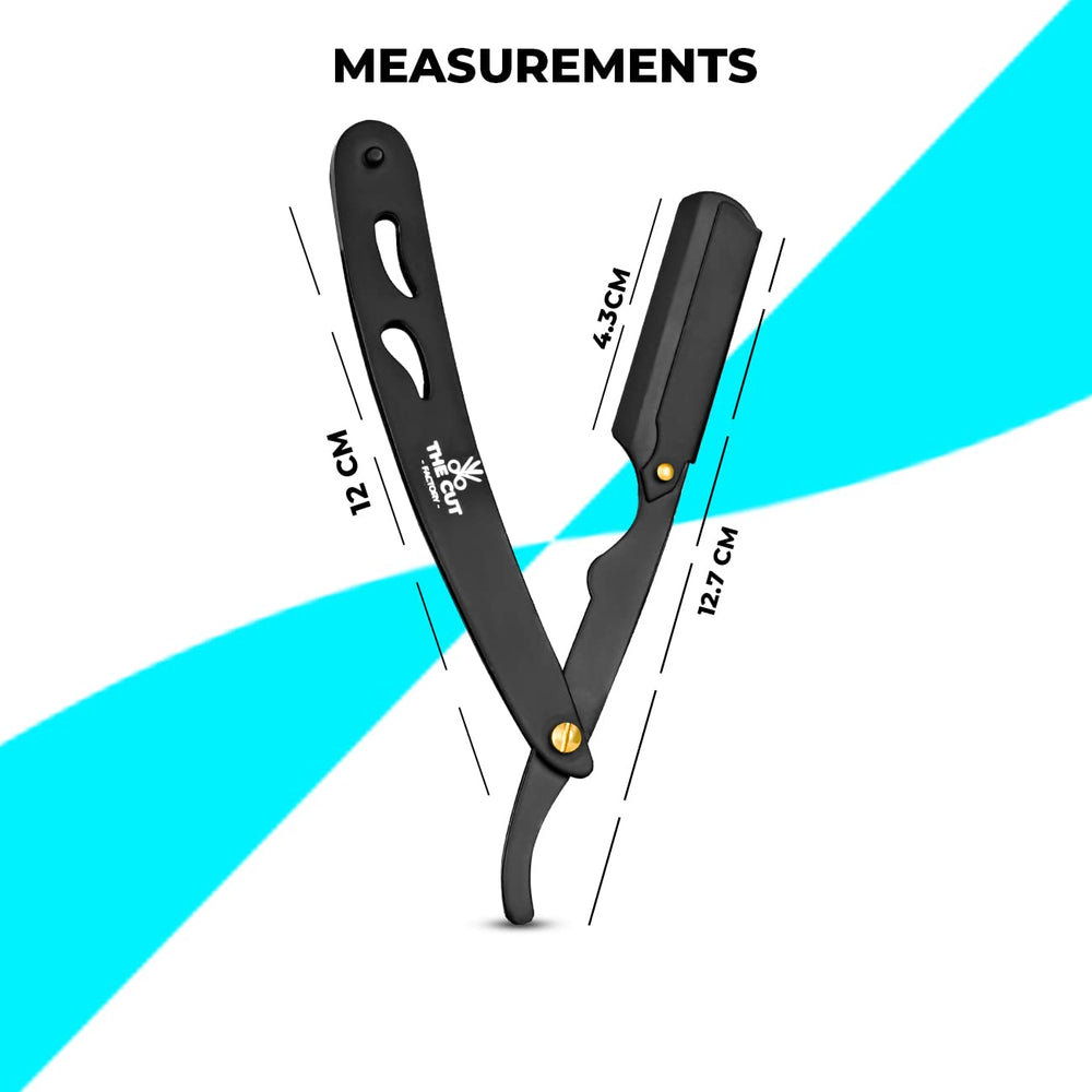 The Cut Factory all-metal straight razor body for durable, confident control