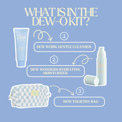 The Dew Wonders moisturizer tube for hydrating skin and calm comfort.