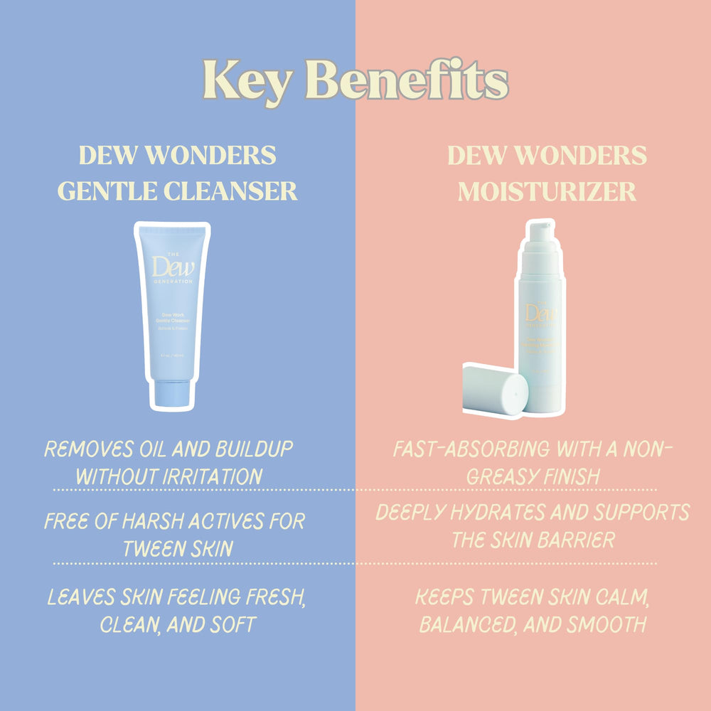 Close-up of Dew Work Cleanser texture for soft foaming cleanse.