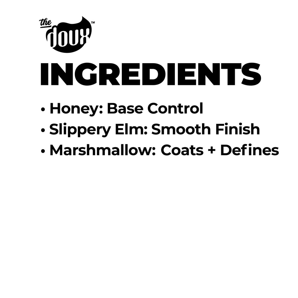 The Doux gel controls frizz and seals moisture.