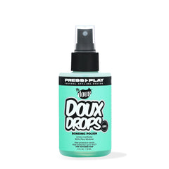 The Doux Drops Bonding Polish Spray being applied for silky frizz-resistant finish during styling