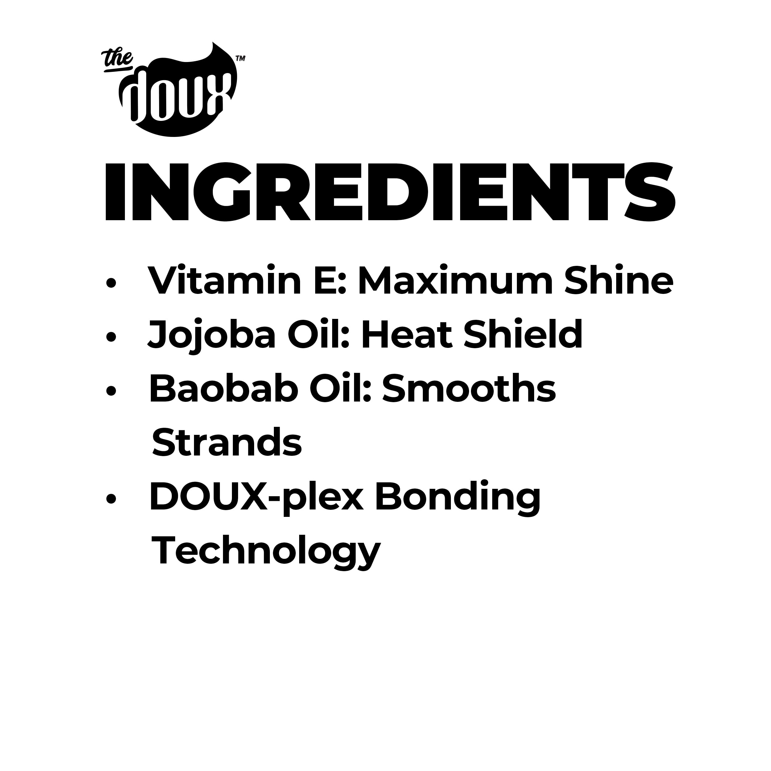 The Doux Drops Bonding Polish Spray reduces frizz and humidity for lasting sleekness