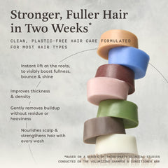 The Earthling Co conditioner bar texture closeup highlights creamy slip for gentler detangling.