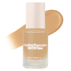 The Face Shop Ink Lasting Foundation bottle showing a semi-matte finish and long wear.