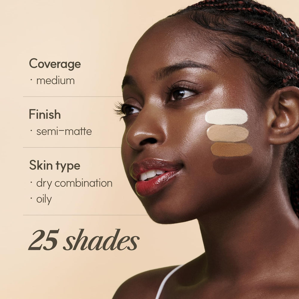 The Face Shop Ink Lasting Foundation shade N310 Almond swatch on warm undertone.
