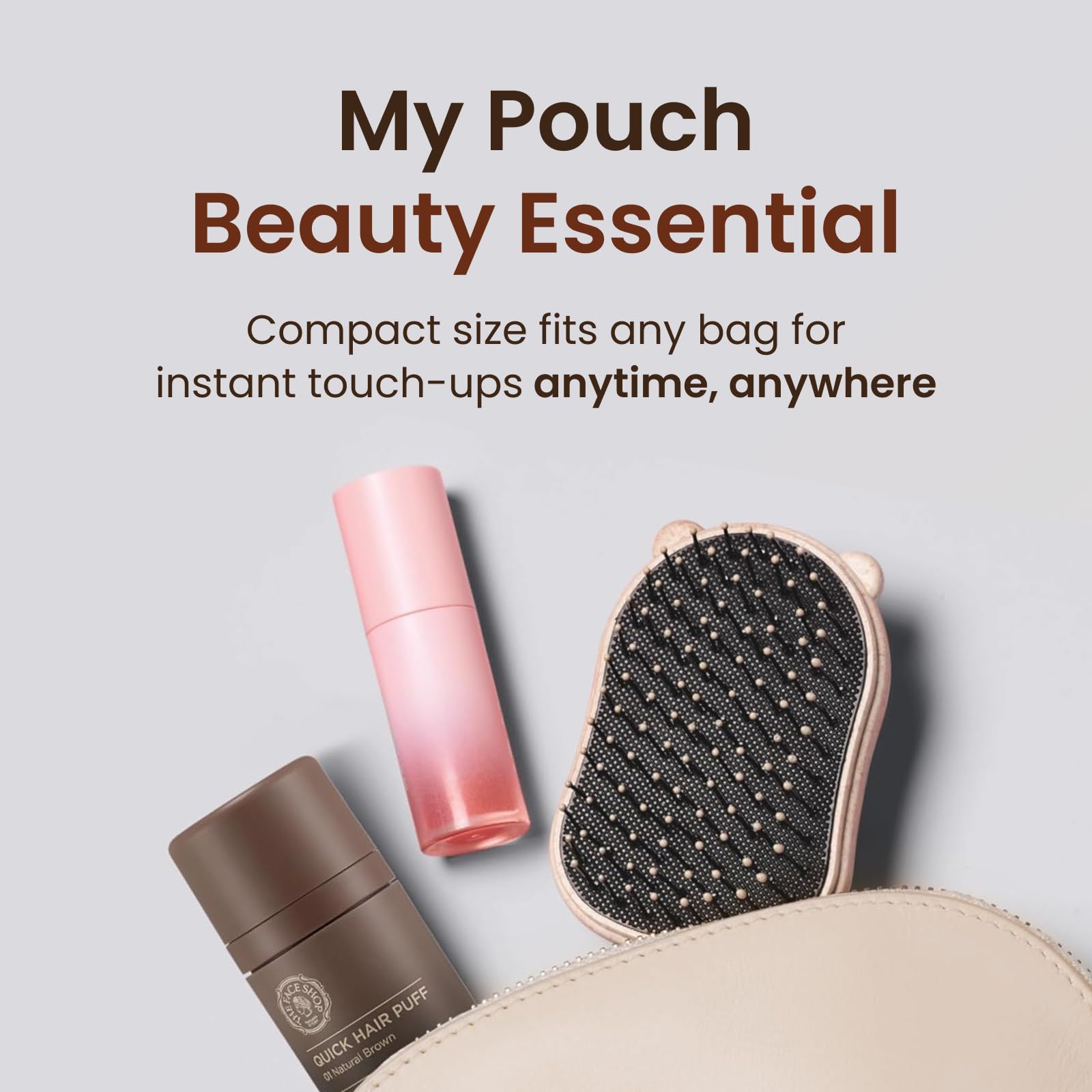 The Face Shop Quick Hair Puff includes herbal extracts for scalp-friendly care