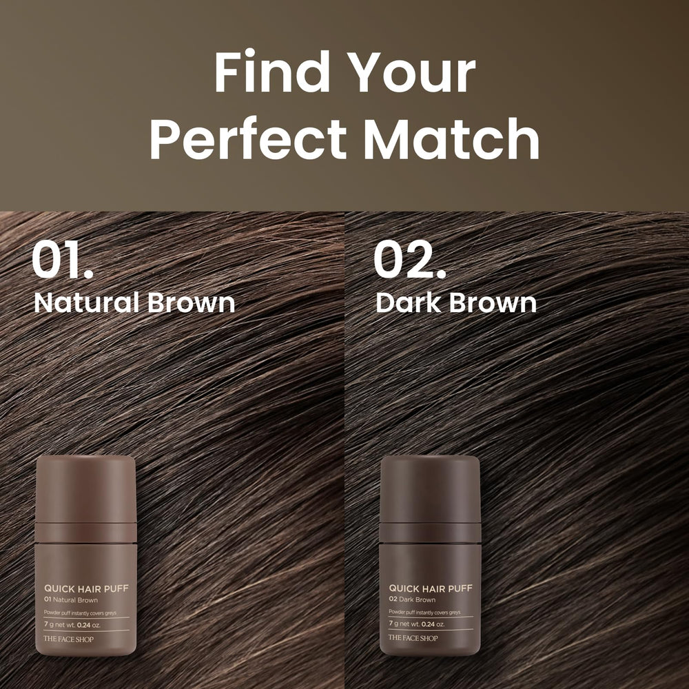 The Face Shop Quick Hair Puff long-wearing powder provides lasting coverage