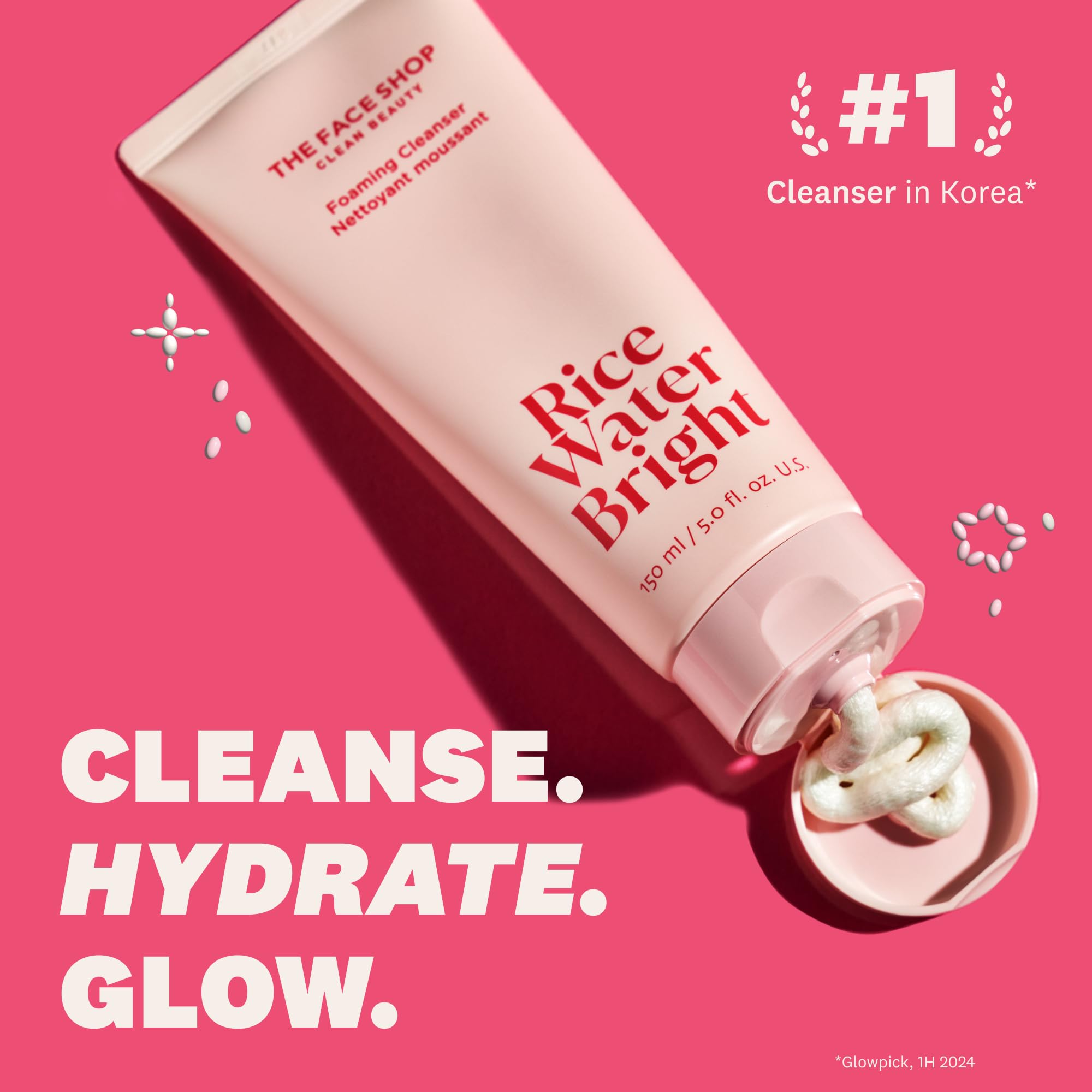 The Face Shop Rice Water Bright cleansing oil bottle shot for effective makeup removal.