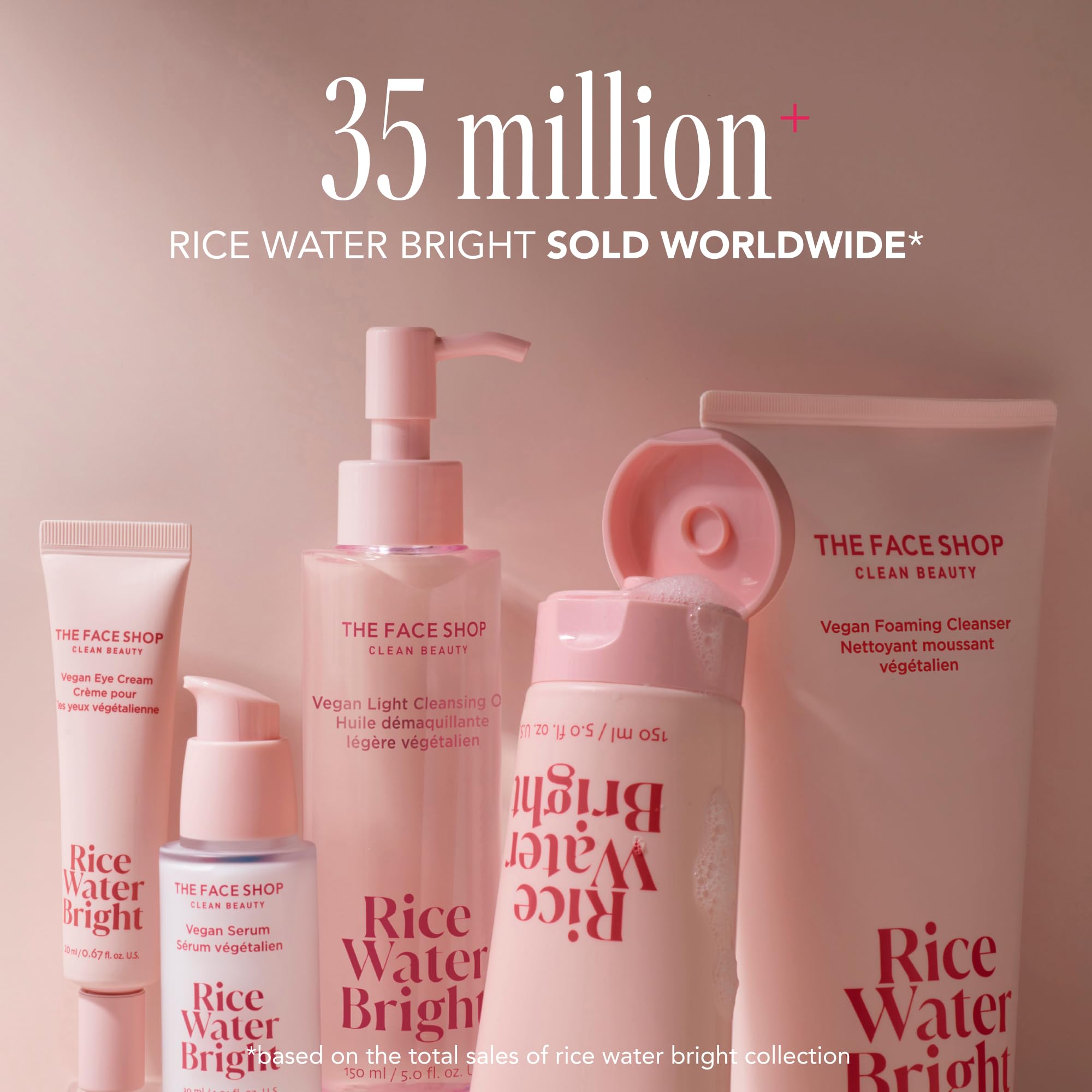 The Face Shop Rice Water Bright makeup remover helps dissolve waterproof makeup effectively.