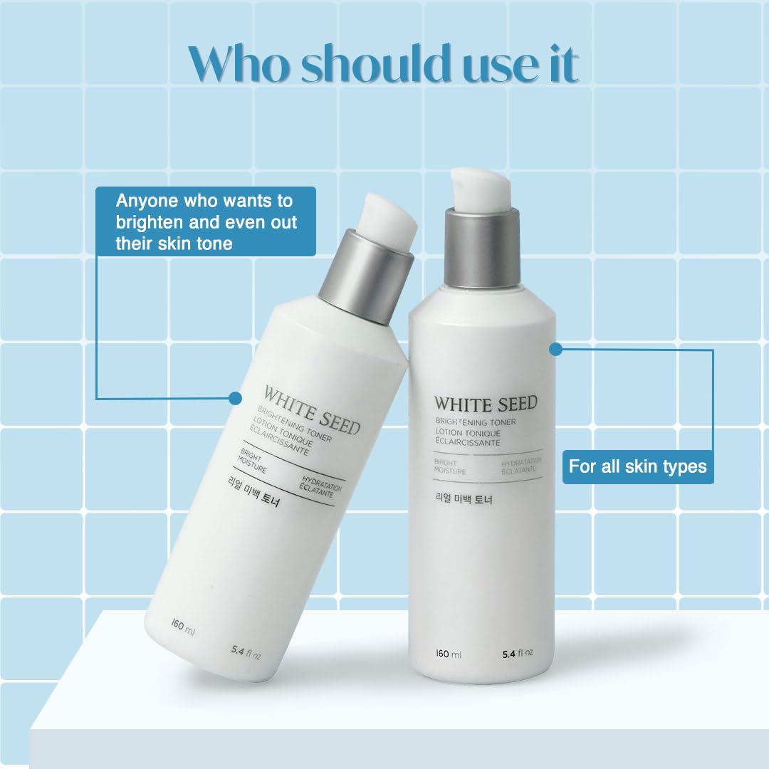 Cap detail of The Face Shop White Seed Brightening Toner ready for travel
