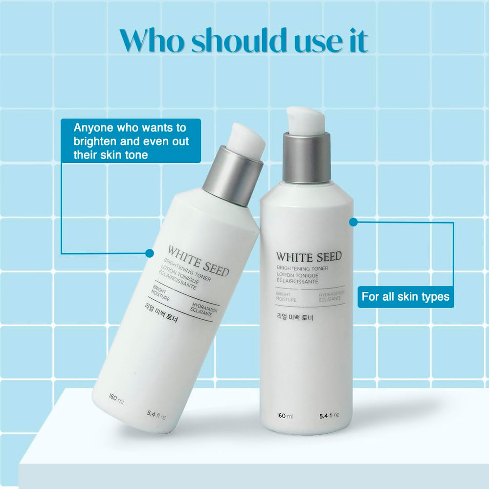 Cap detail of The Face Shop White Seed Brightening Toner ready for travel