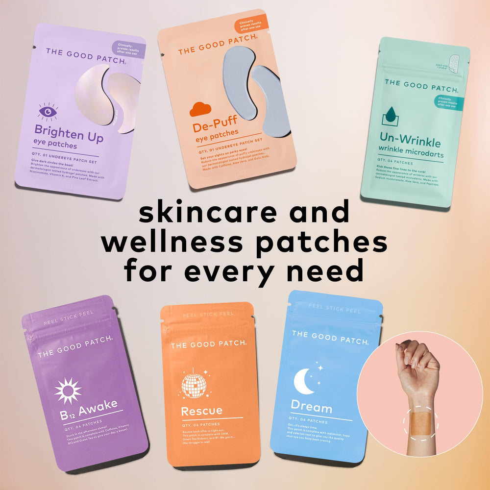 The Good Patch after-night-out morning-use under-eye patches help with wakefulness