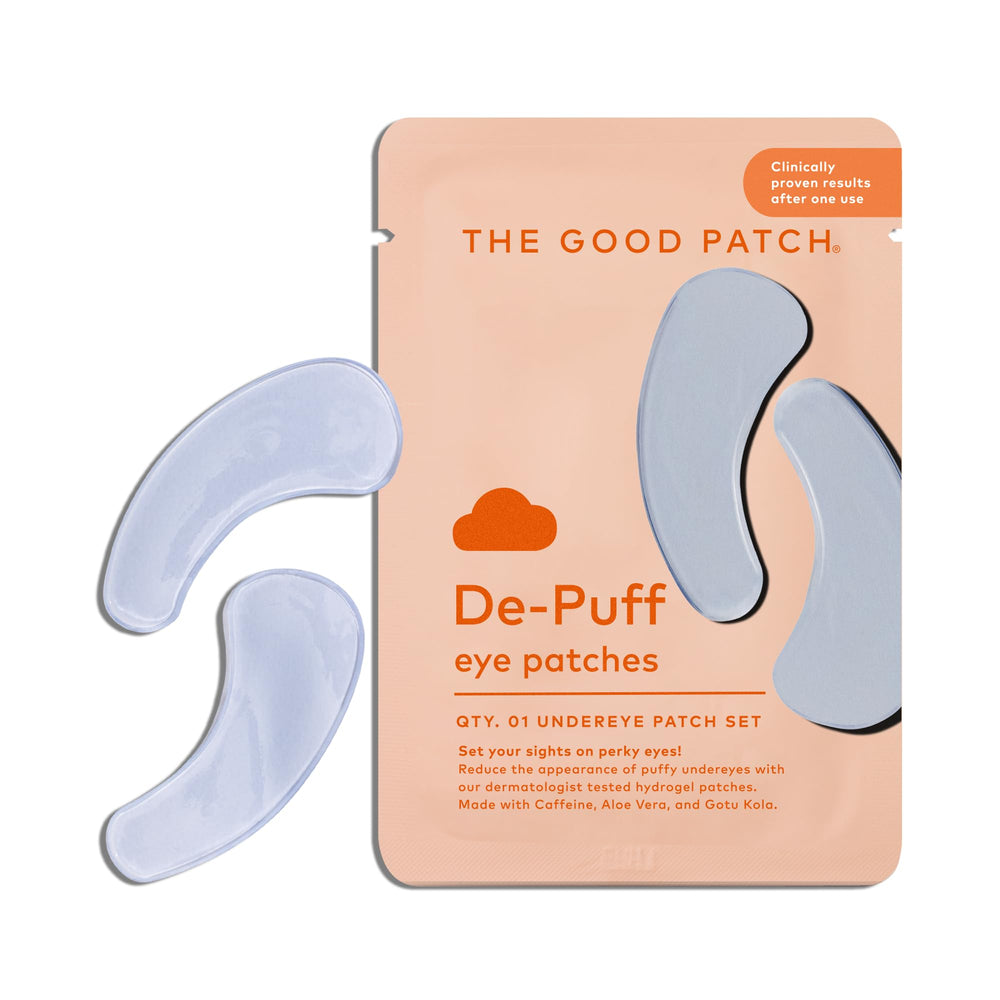 The Good Patch De-Puff patches with caffeine and aloe hydrate the skin