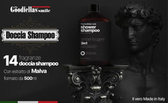 The Goodfellas' smile Amber Fougere shower foam creates a creamy lather.