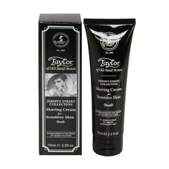 The Goodfellas' smile Taylor of Old Bond Street Jermyn Street shaving cream tube delivers rich lather for smooth shaves.