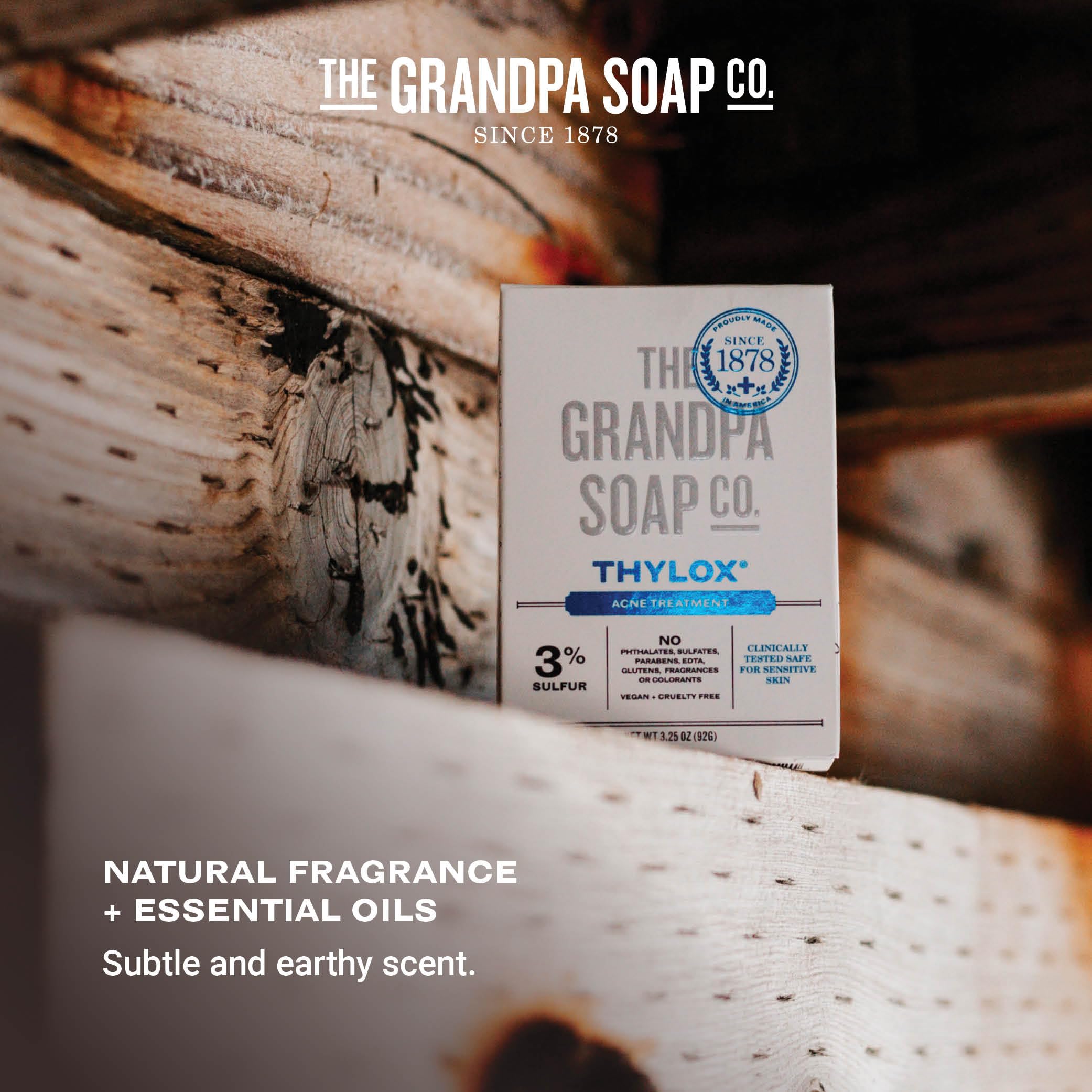 Using on troubled areas promotes clear-looking skin with soap cleanse.
