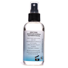 The Hair Diagram Bold Hold Lace Remover spray application demonstrates quick, residue-free bond release for lace front wigs.