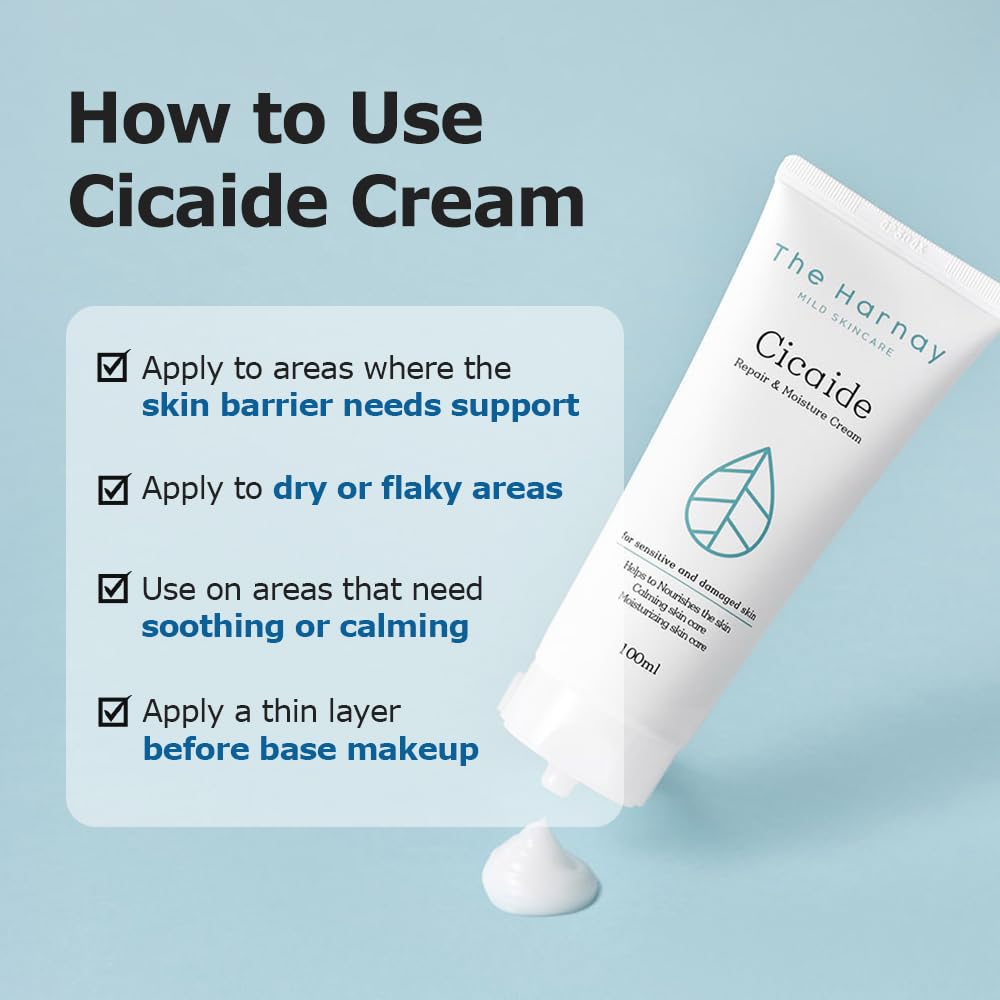The harnay Cicaide Cream ingredients focus on Centella and Ceramide