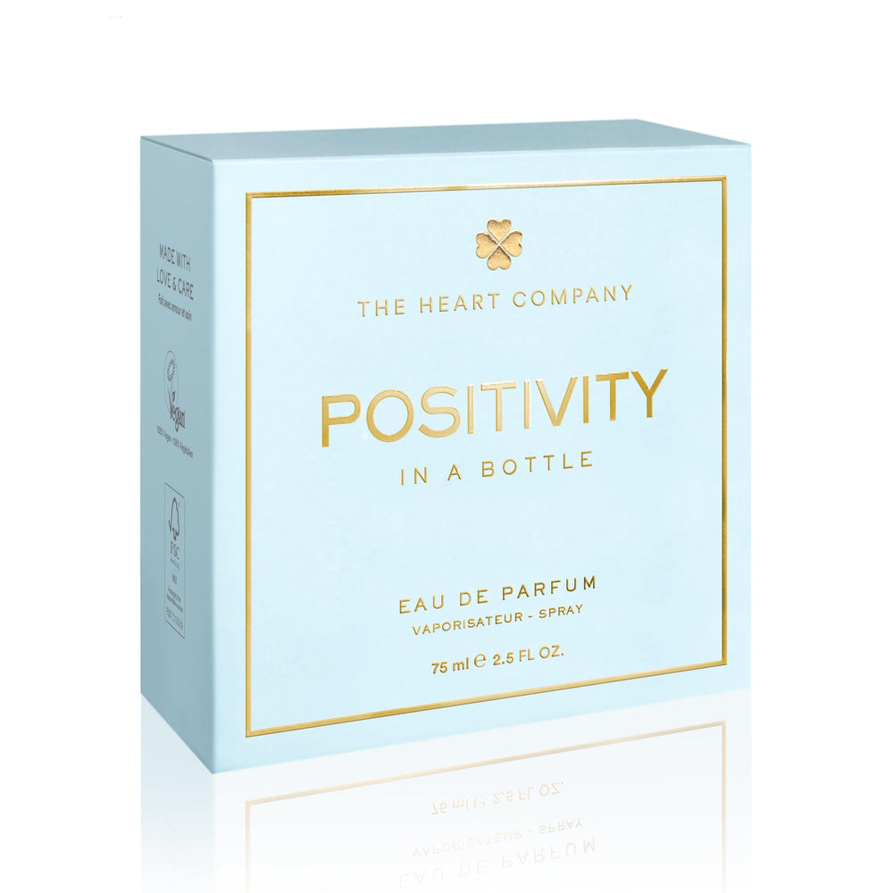 The Heart Company Positivity pulse-points application guides scent diffusion on wrists and neck.