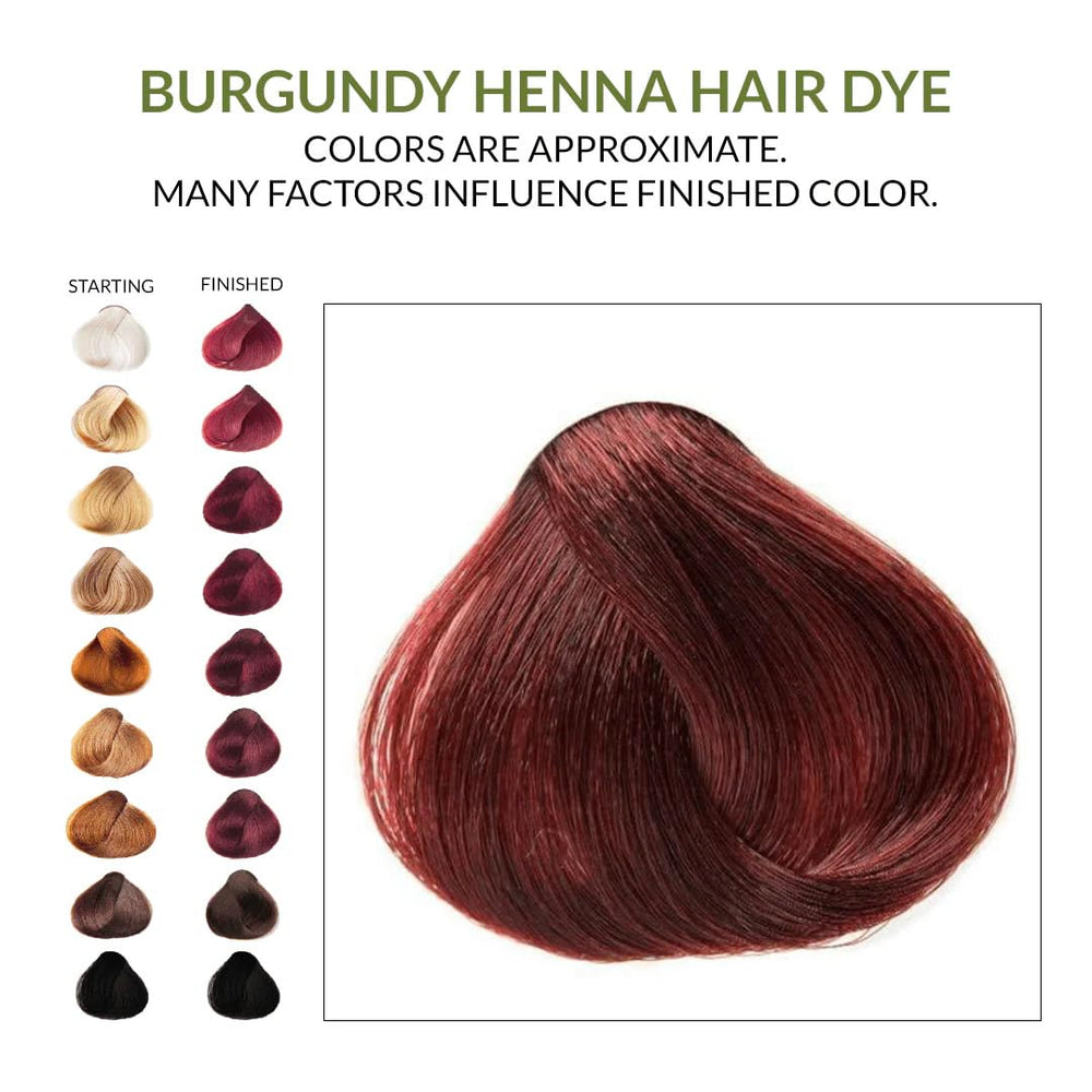 The Henna Guys burgundy dye applied to beard for natural coverage.