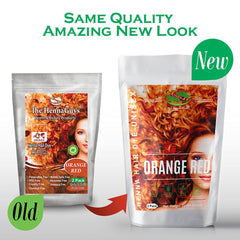 The Henna Guys beard color result showcasing warm red/orange tones.