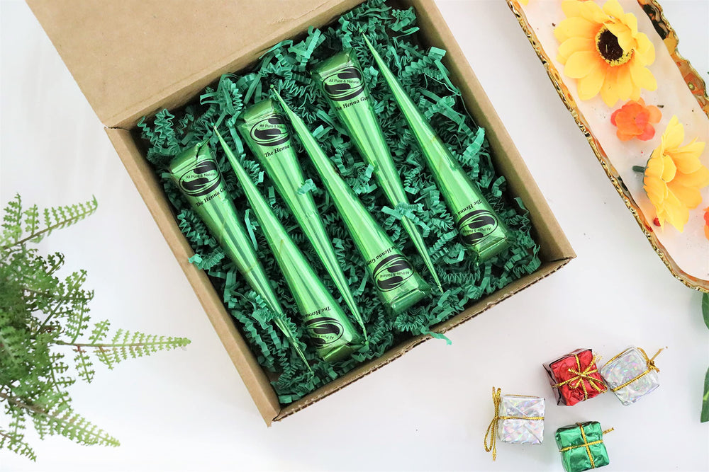 The Henna Guys henna cones easy-to-use design for quick color touch-ups