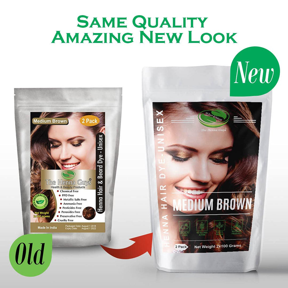 The Henna Guys two-pack 100g set ideal for at-home color sessions.