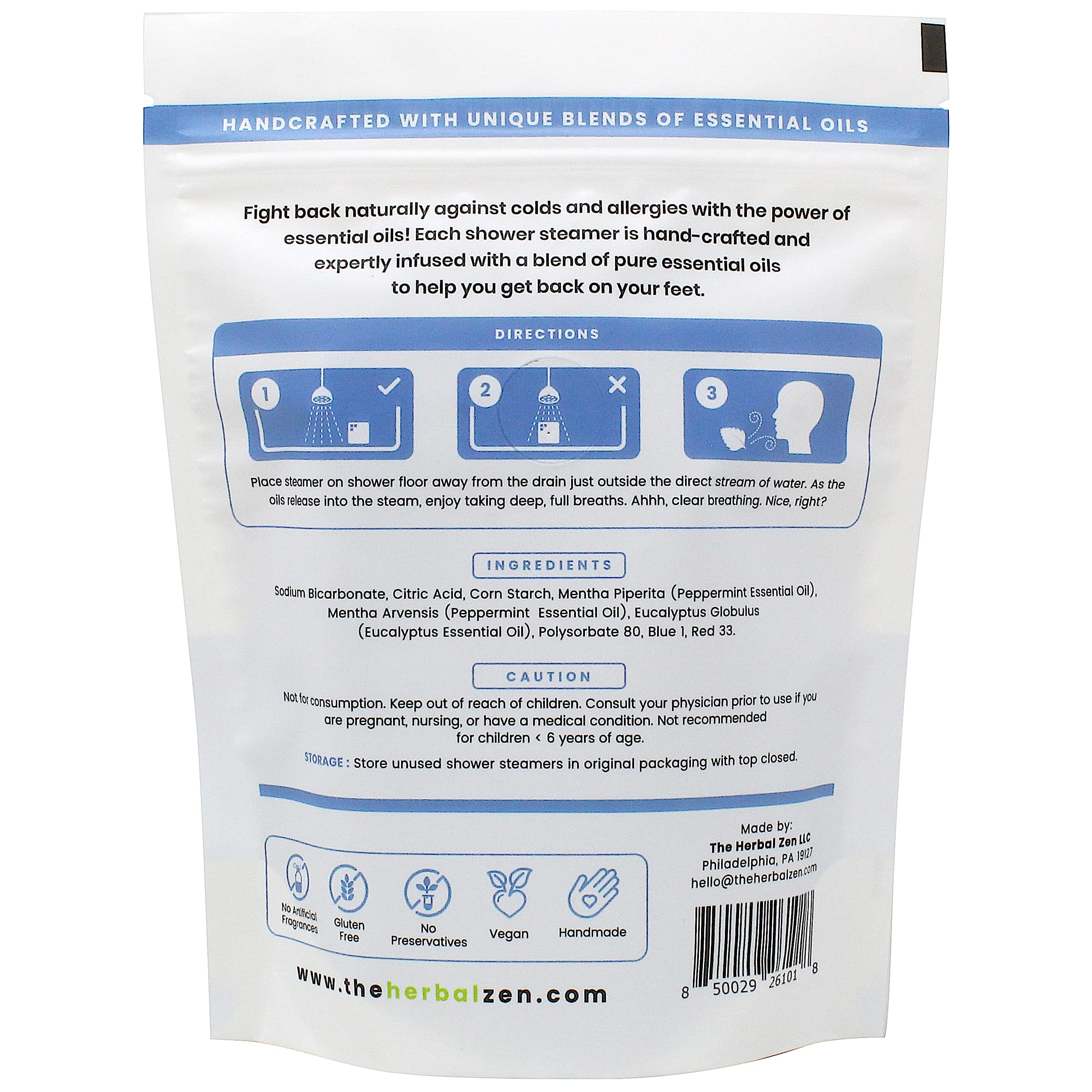 The Herbal Zen gift-ready packaging showcases a versatile relaxation gift.