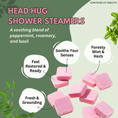 The Herbal Zen peppermint rosemary drops highlight spa-like freshness in the image.