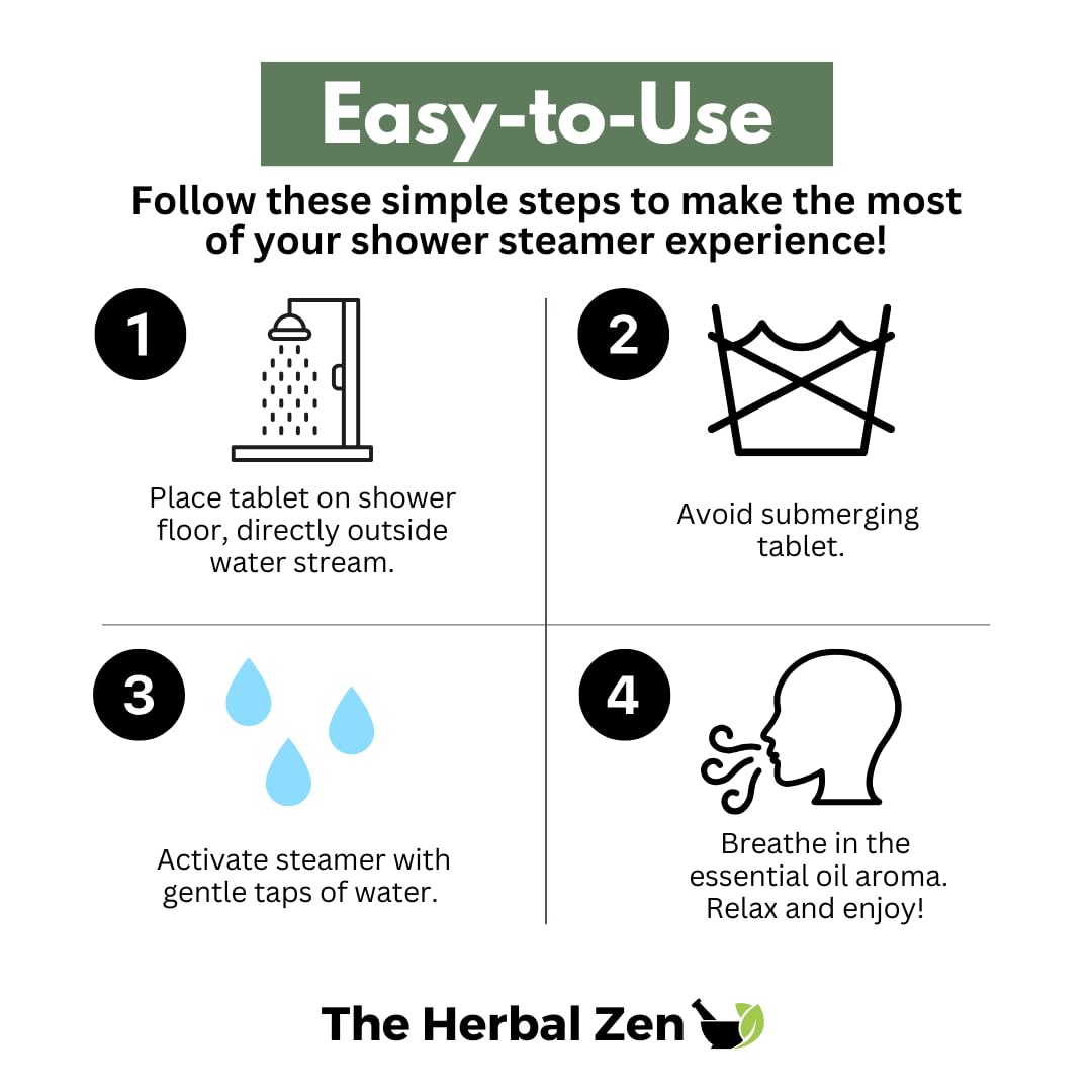 The Herbal Zen spa-at-home setup with steam and tiles.