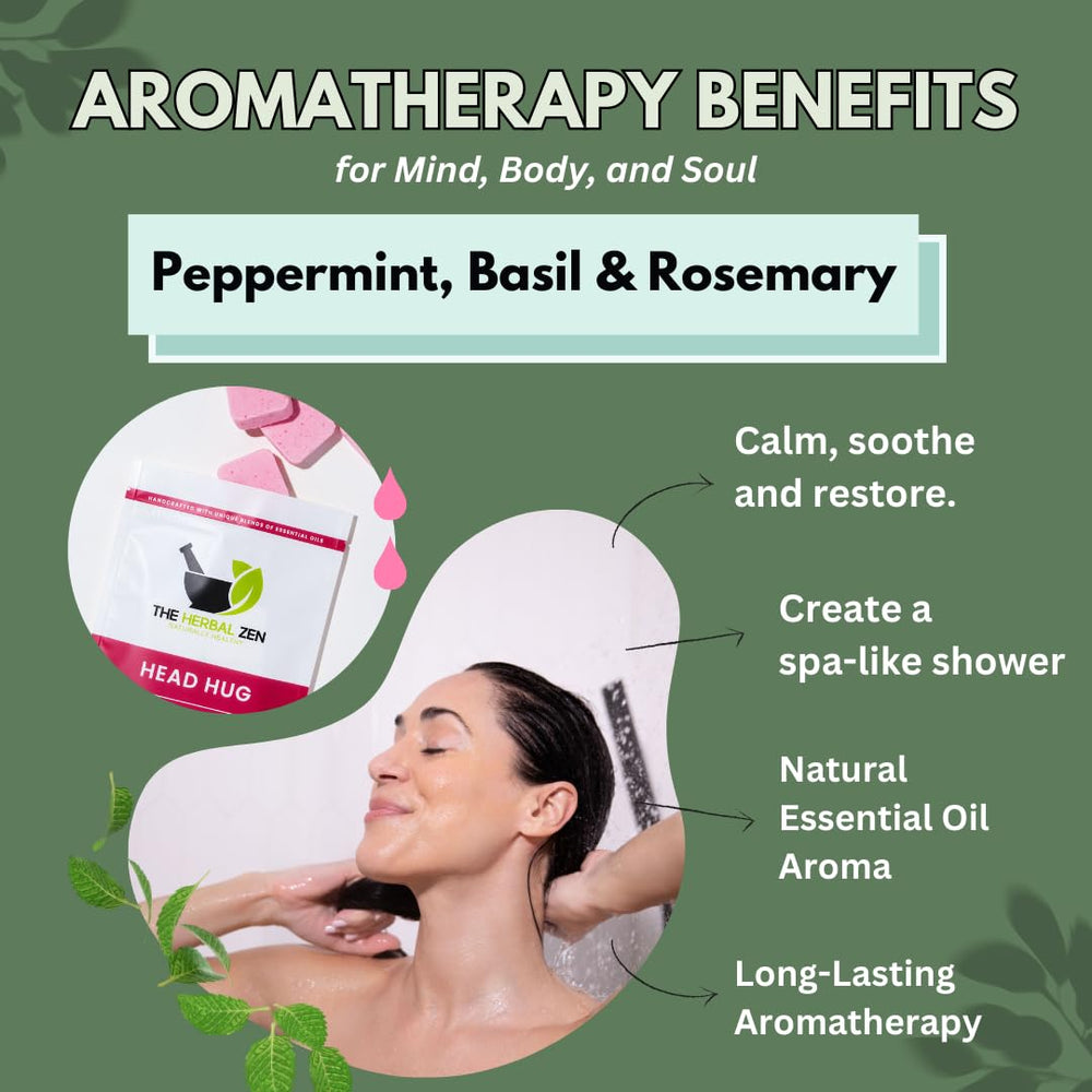 The Herbal Zen spa-style shower melts convey a convenient self-care moment.