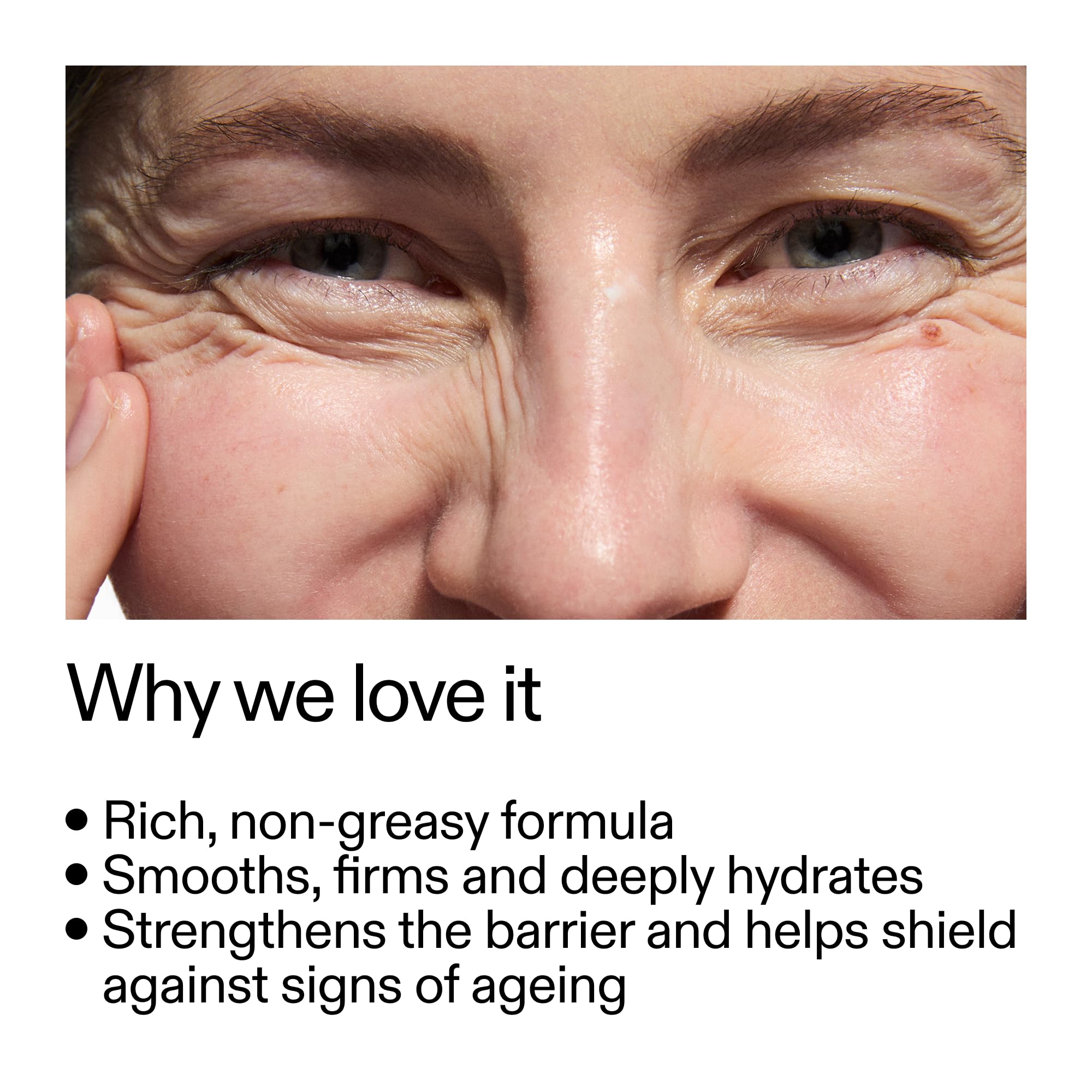 The INKEY List Bio-Active Ceramide Repairing jar front with creamy texture.