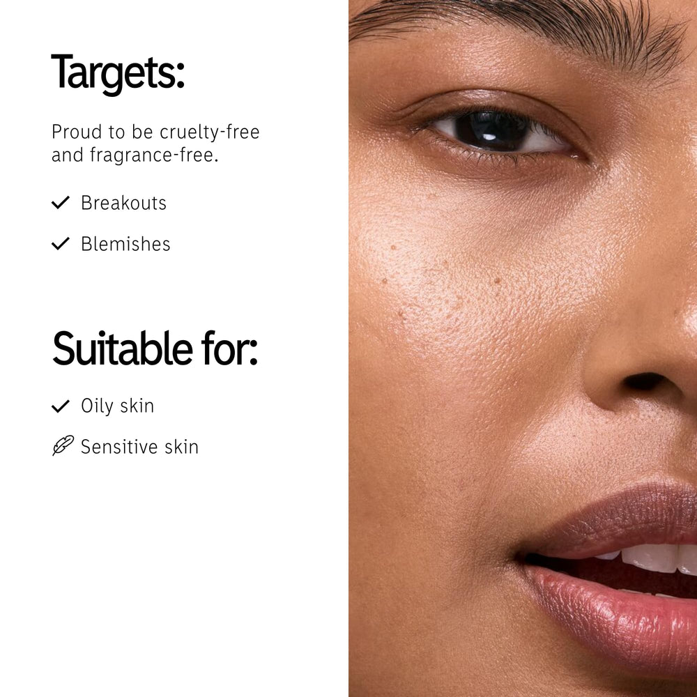 The INKEY List C-50 serum gel texture highlighted for lightweight nightly use