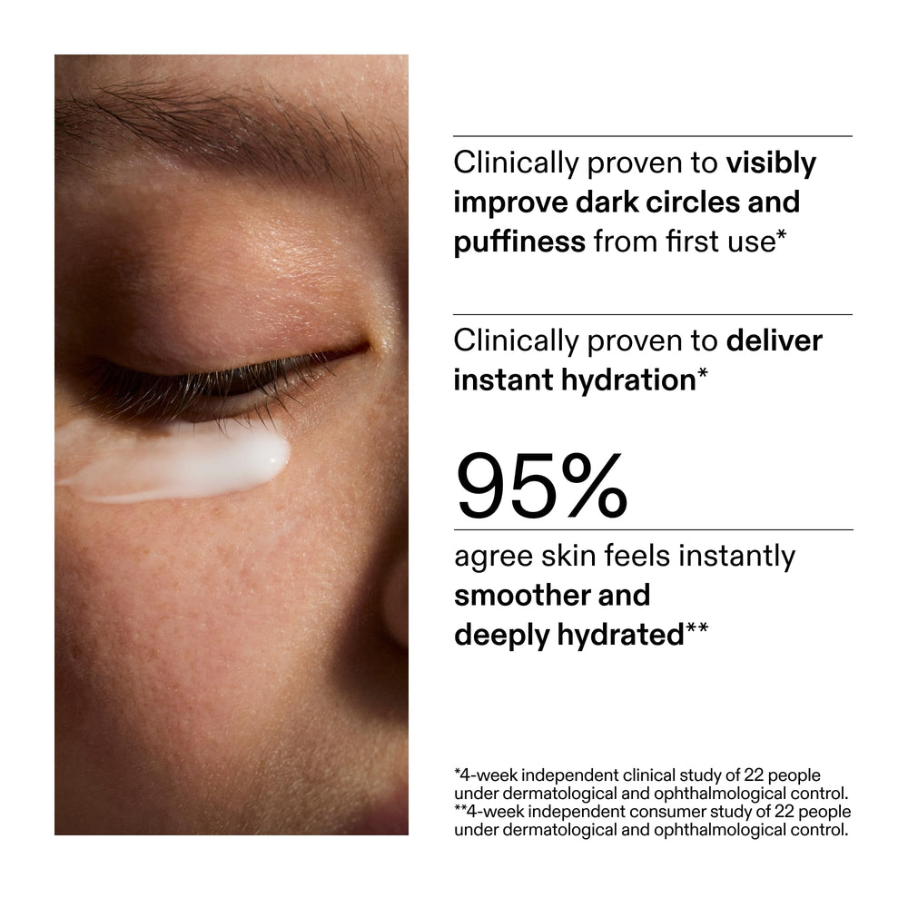 The INKEY List Caffeine Eye Cream Albizia Julibrissin Bark Extract brightens under-eye skin