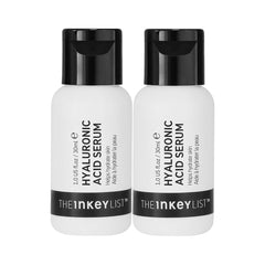 The INKEY List Hyaluronic Acid Serum Duo bottle for deep hydration.
