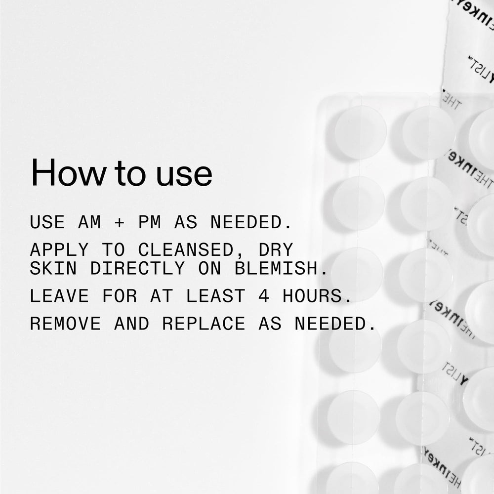 Night use patch helps support blemish care while you sleep.