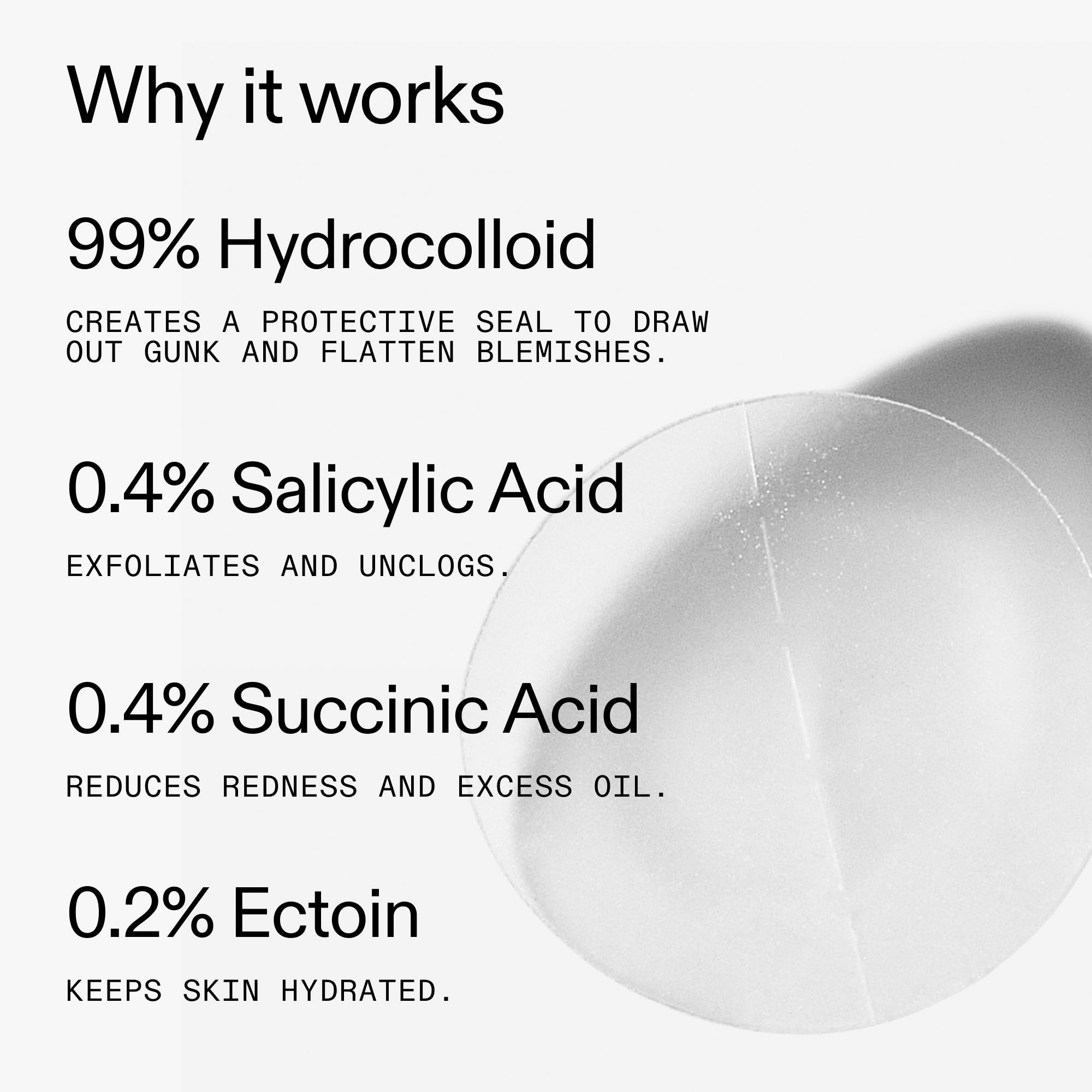 Ultra-thin patch with seamless finish suits diverse skin tones.