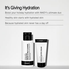 The INKEY List Hydrating Cream-to-Milk Cleanser bottle shows gentle cleansing with lasting moisture.