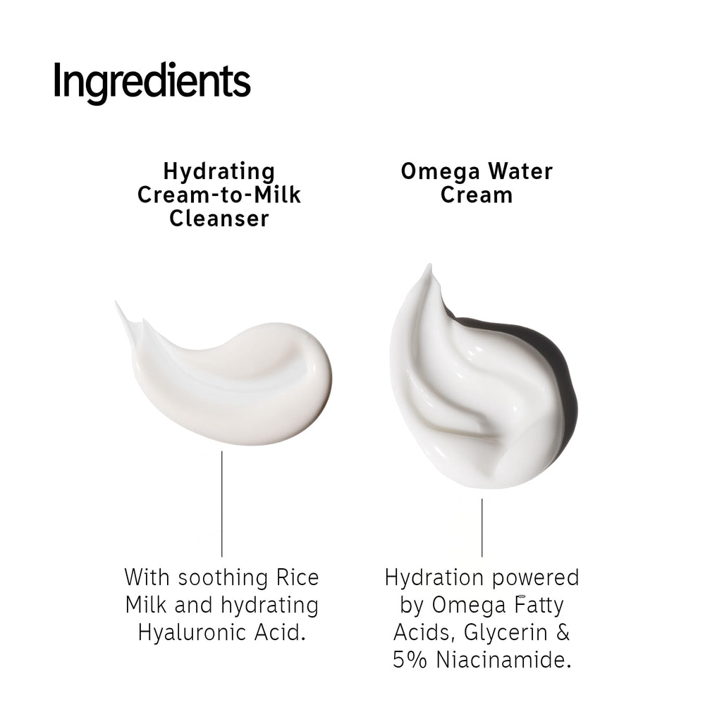 The INKEY List Rice Milk and Hyaluronic Acid ingredients highlight soothing hydration.