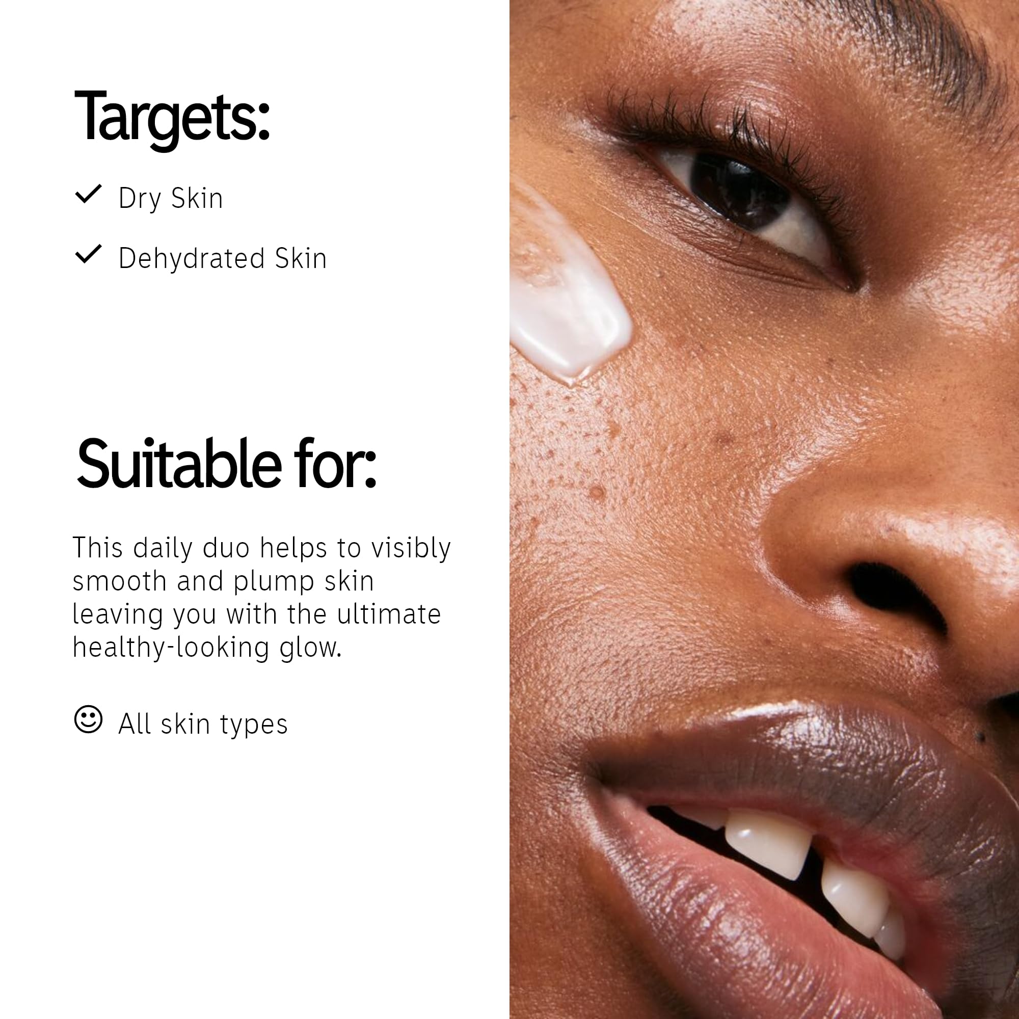 The INKEY List Omega Water Cream bottle highlights oil-free hydration for dewy skin.