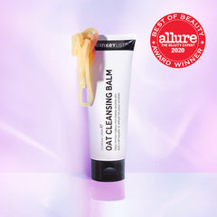 The INKEY List Oat Cleansing Balm pump dispense highlights easy, mess-free application.