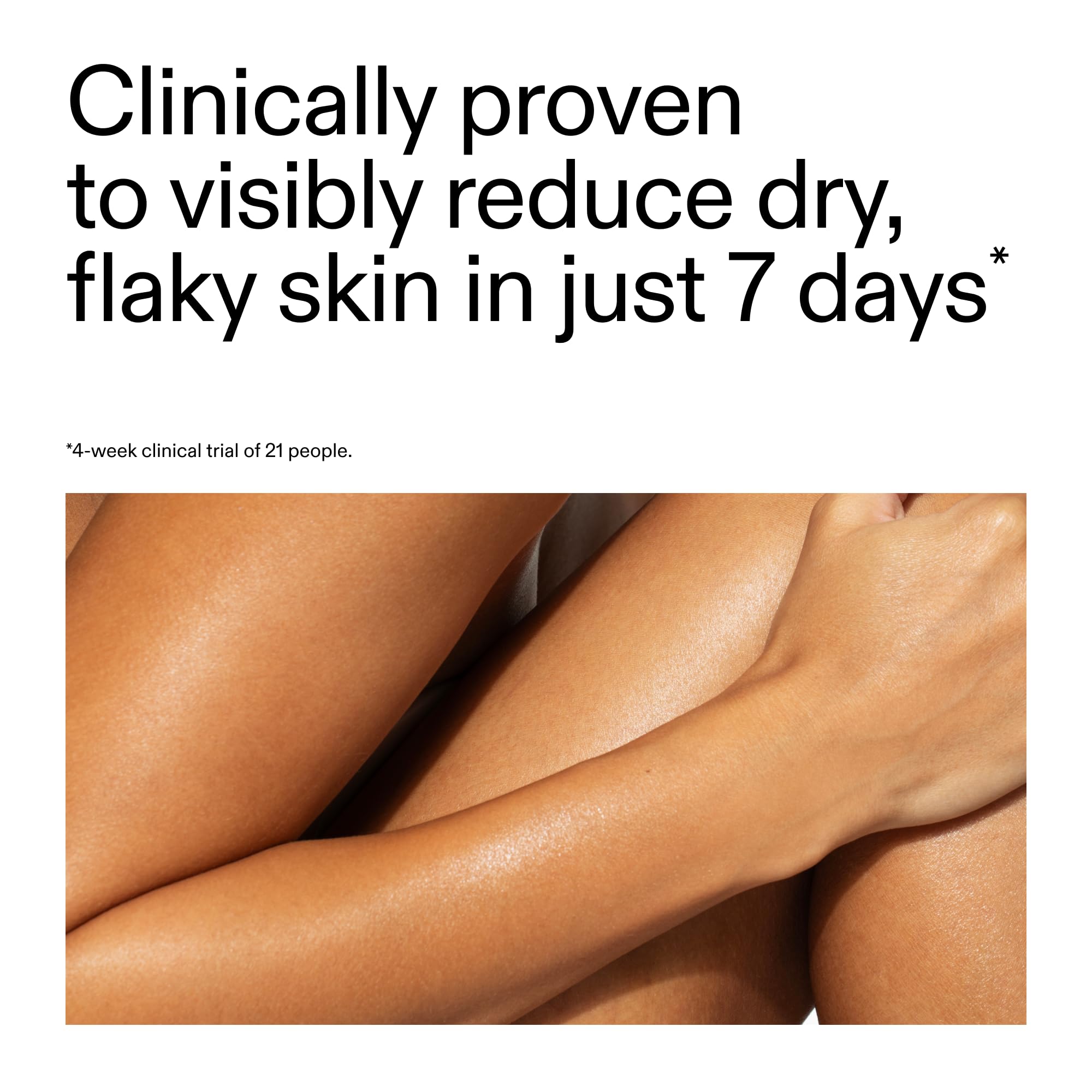 The INKEY List PHA Body Water Cream applying in circular motions for smooth skin